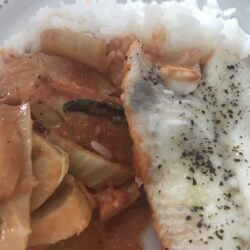 Poisson et fenouil au four