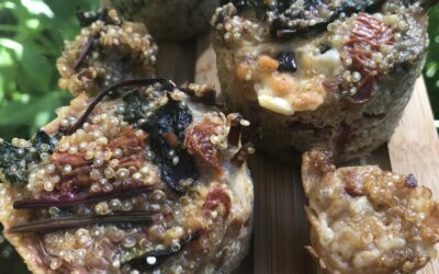 Muffin au quinoa et aux feuilles de betteraves