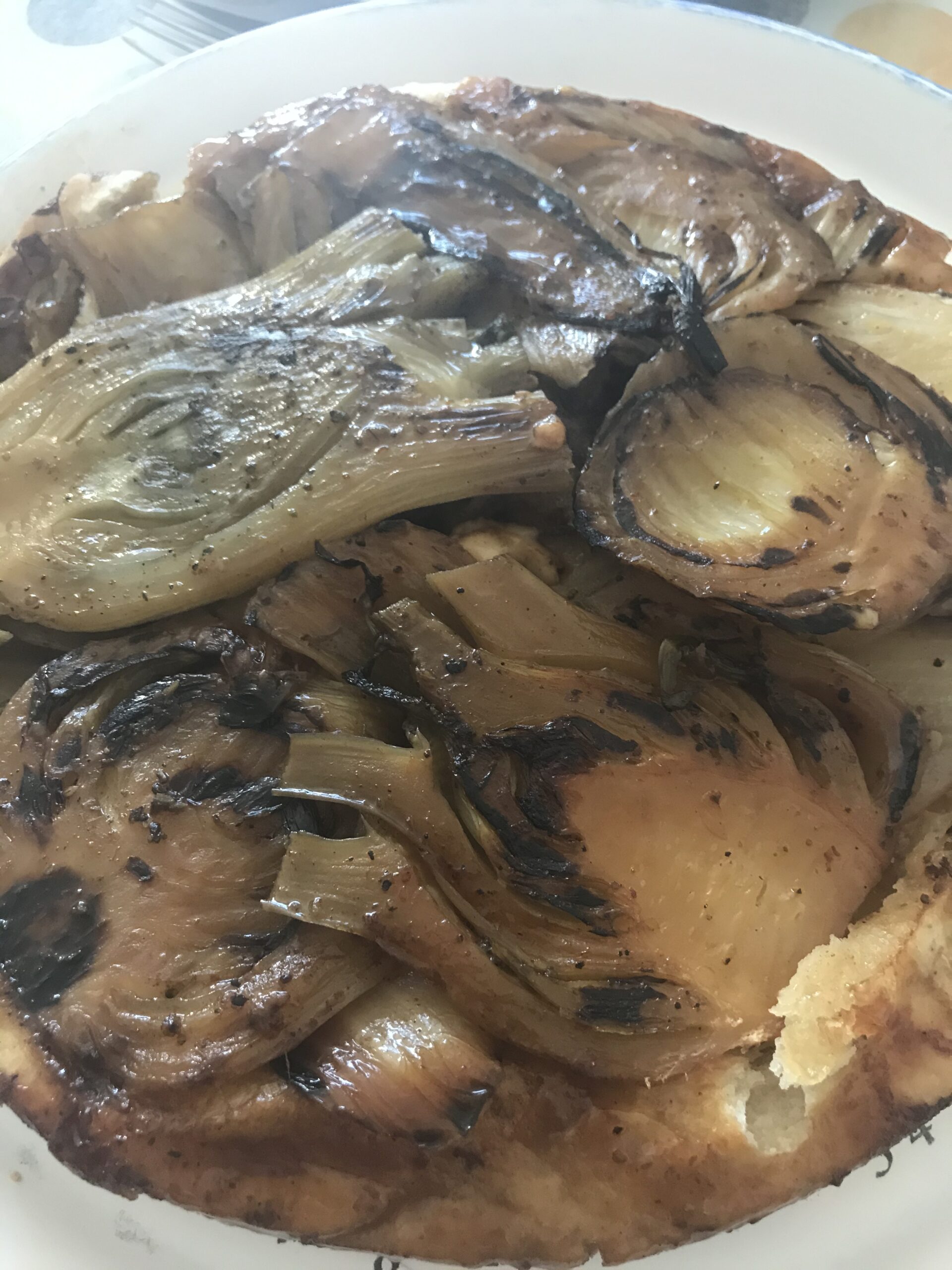 Tatin au fenouil et au parmesan