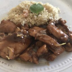 Poulet sauce au miel et balsamique
