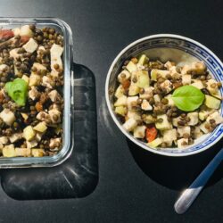 salade lentilles chou rave