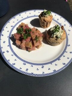 muffins à la betterave et salade de betterave