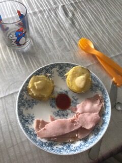 Pomme de terre vapeur et jambon