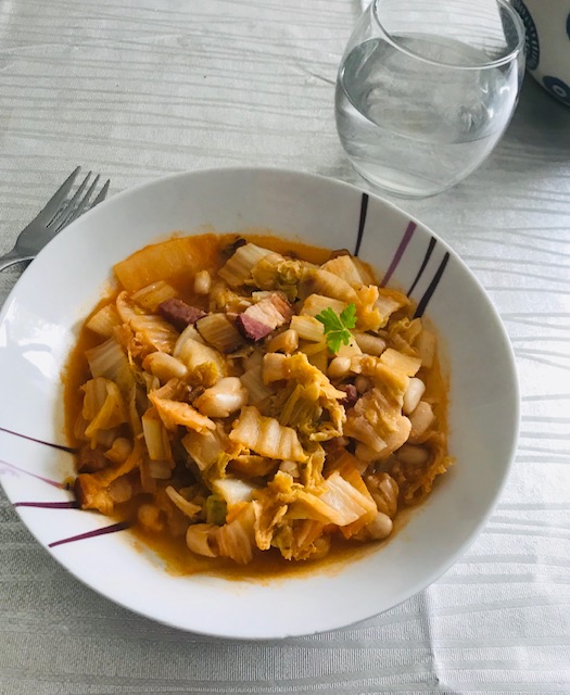 Haricots blancs au chou façon sarde
le début des plats réconforts - Octobre