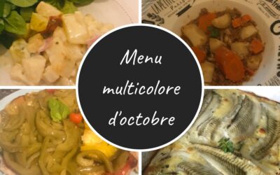Menu  multicolore – Octobre