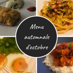 Menu automnale d’octobre