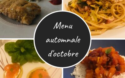 Menu automnale d&rsquo;octobre
