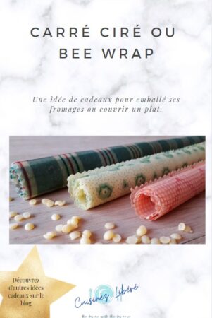 idées cadeaux : des carrés cirés ou bee wrap