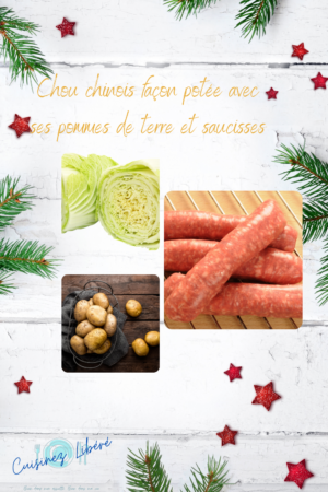 chou chinois façon potée et saucisses