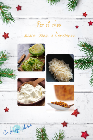 Chou et riz sauce crème à l