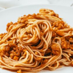 spaghetti bolognaise végétarienne