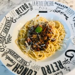 spaghetti bolognaise végétarienne