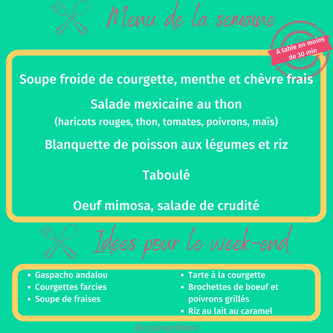 Semaine 4 : je délègue la préparation des repas