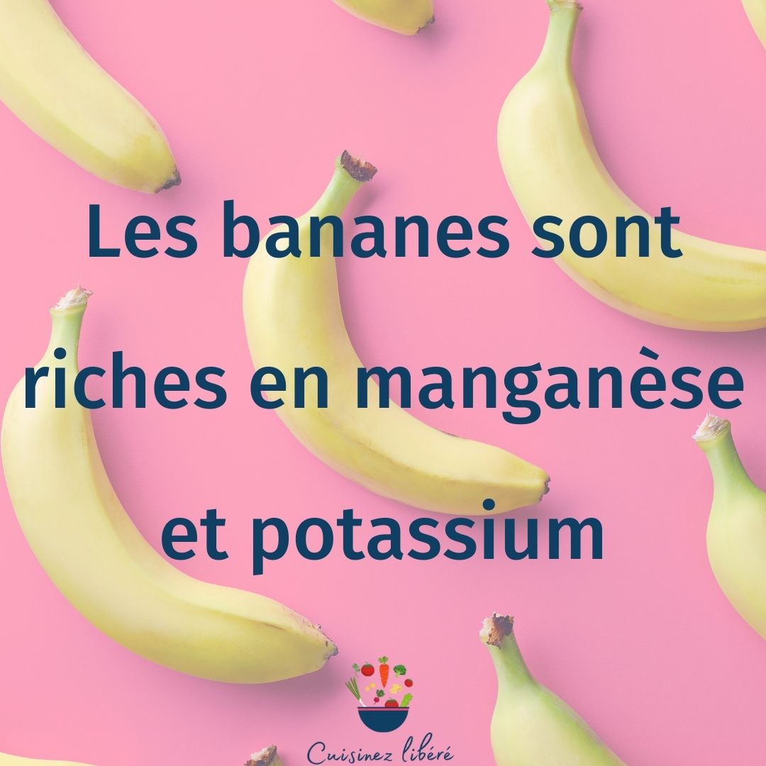 Les bienfaits des bananes