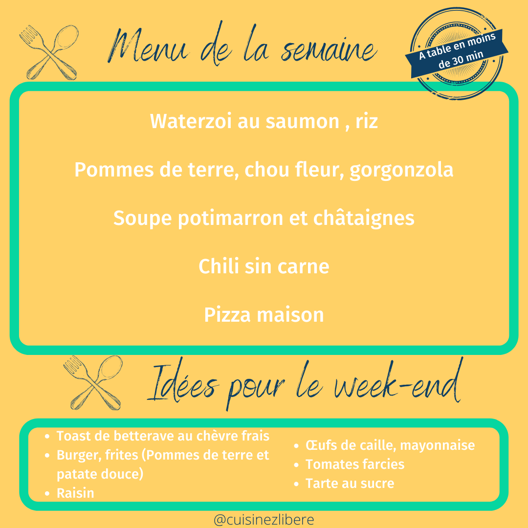 Menu inspiration Nord