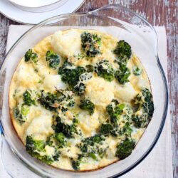 gratin aux deux choux : chou fleur et chou kale