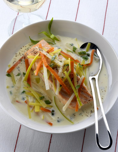 waterzoi au saumon
