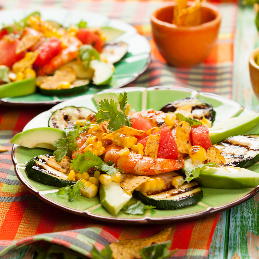 salade de crevettes aux agrumes