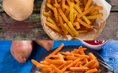 Frites de patates douces et butternut (vegan)