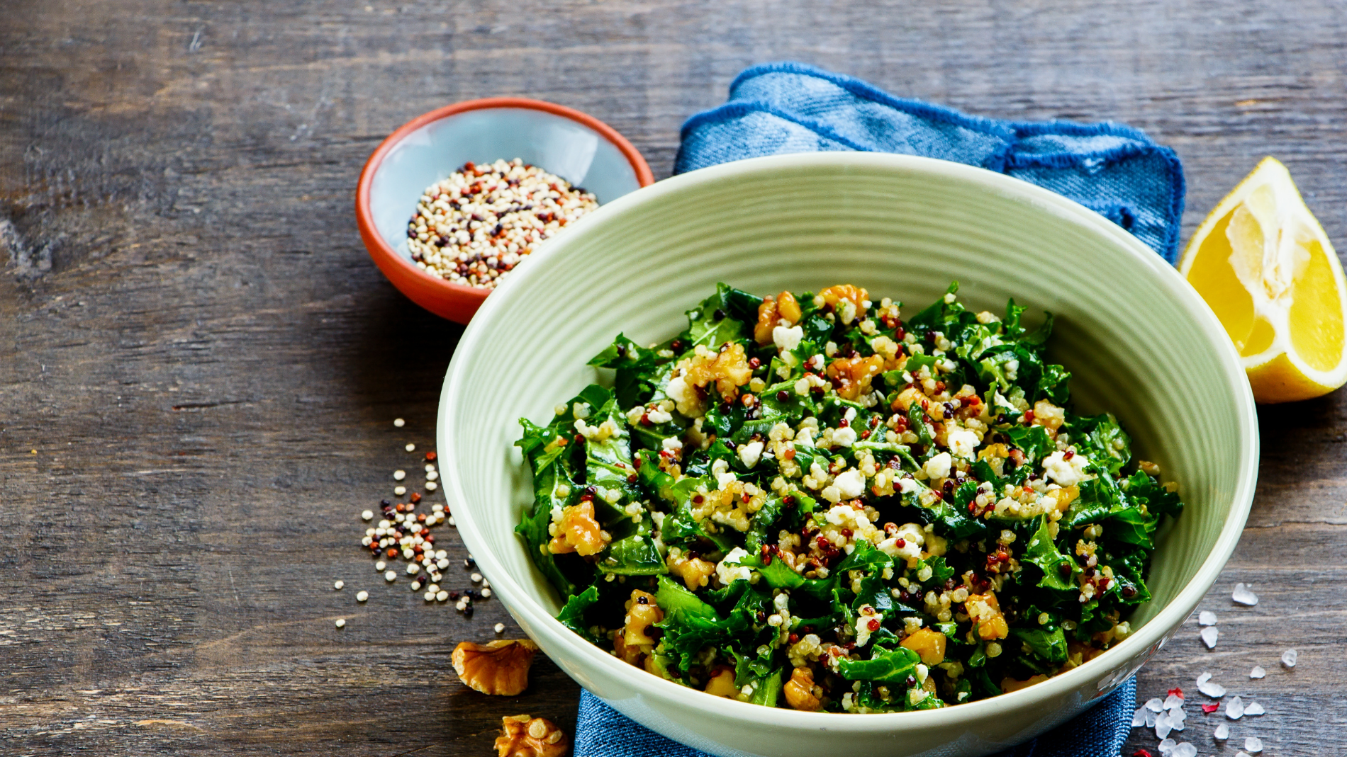 Salade de quinoa au bleu