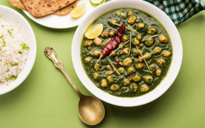 Curry d&rsquo;épinards aux pois chiches – recette végétarienne et rapide