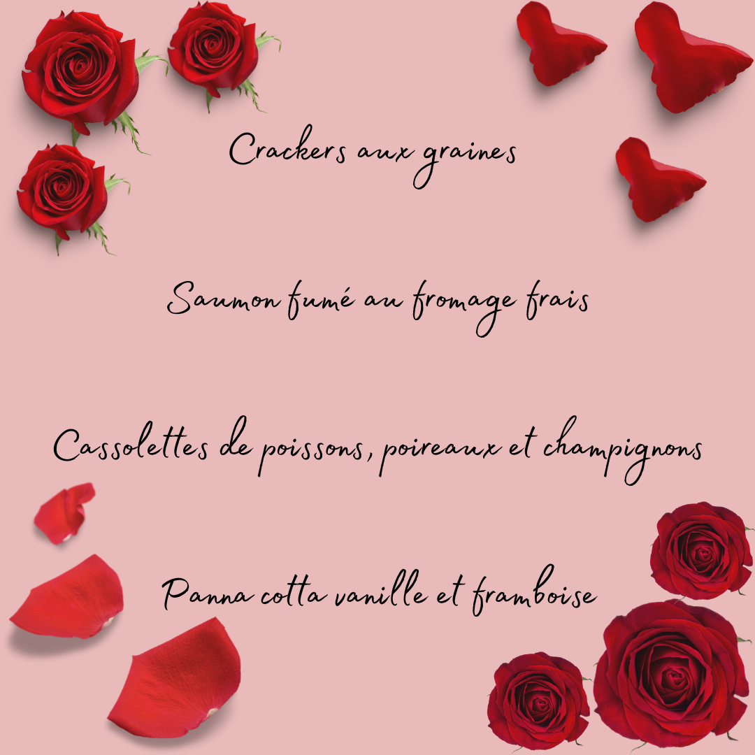 Menu saint valentin cétogène