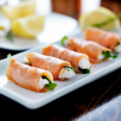 Saumon fumé au fromage frais