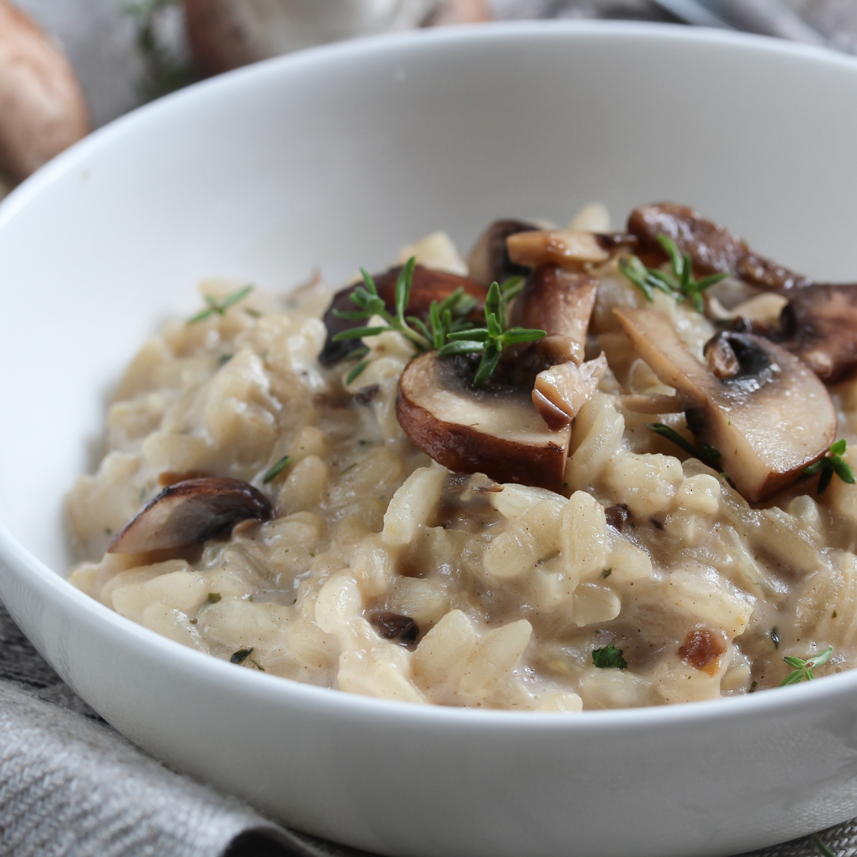 Risotto express aux champignons